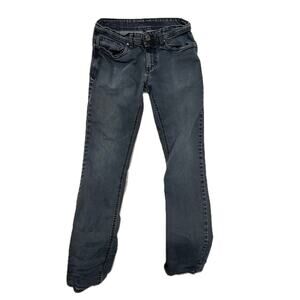 Buffalo David Bitton Slim Straight Black Jeans Mens 26x30